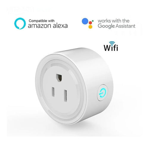 Smart Plug Socket Wifi Conector Inteligente Google Alexa Color Blanco Ele-gate