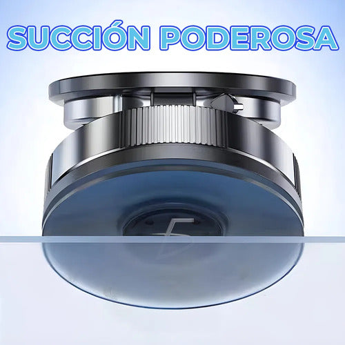 Soporte Magnético Para Celular Con Succión Al Vacío Y Negro