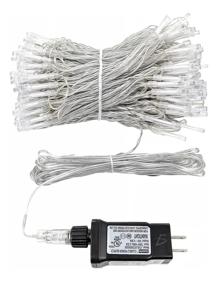 Cascada De Luz Led 10m Rgb Impermeable Para Exterior