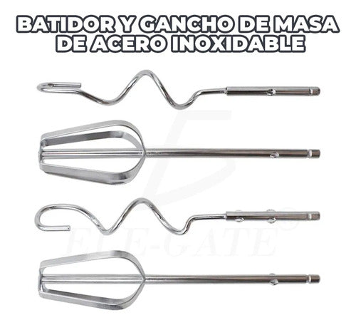 Batidora De Mano Batidora De Inmersion Para Amasar Batir Y