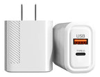 Cargador De Pared Usb 2 En 1 Para Tipo C Y Usb De Alta