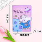 Cuaderno Kawaii De 100 Hojas Con Pasta Acolchonada Y Cierre
