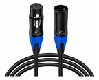 Cable Xlr Macho A Hembra Para Audio 2 M 6 M 10 M 15 M - 6m