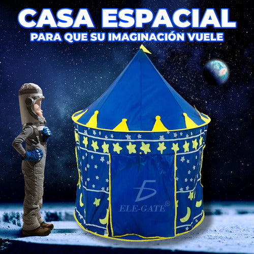 Tienda De Campaña Castillo Portátil Para Niños Diversión Y