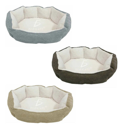 Cama Mediana Para Mascota Perro Gato Acolchonada Resistente