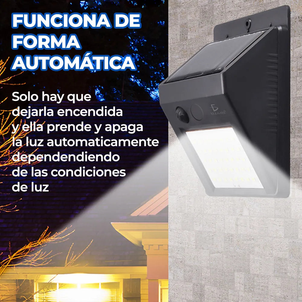 Lámpara Solar Led Exterior Con Sensor De Luz Para Jardín