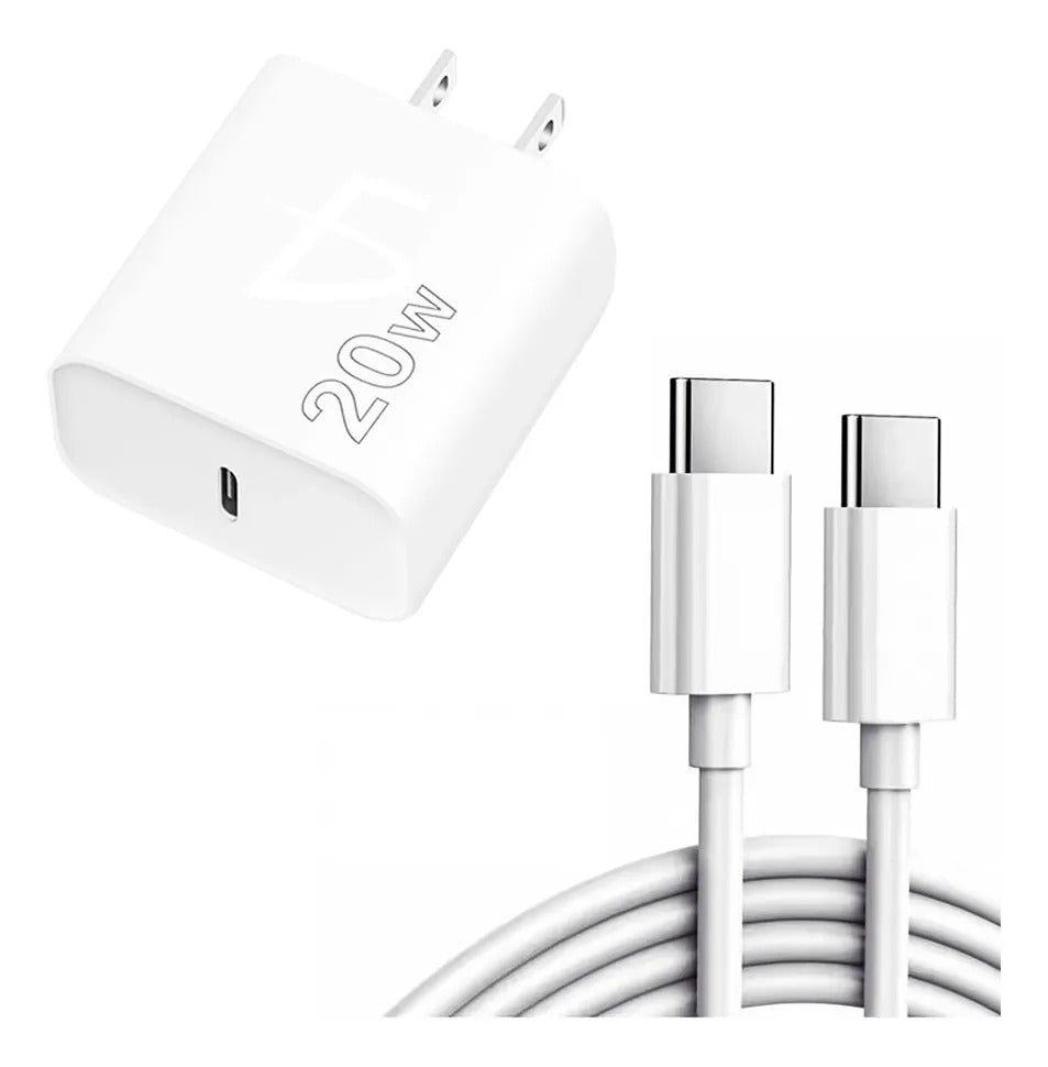 Kit cuadro de carga tipo C 20 W + cable tipo C a C de 2