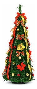 Árbol de Navidad artificial decorado con luces 150 180