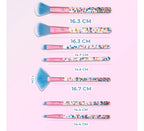 Set De 7 Piezas De Brochas De Maquillaje Kawaii - Suaves Y