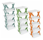Zapatera organizador plegable con 4 niveles