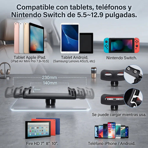 Soporte De Suelo Ajustable Para Tablet Y Celular 360 Altura
