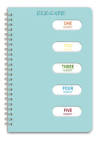 Cuaderno A Raya Organizador Tamaño A5 Coreano Con 5