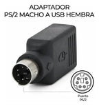 Adaptador Para Ps2 Macho A Usb Hembra