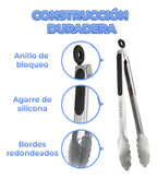 Pinzas De Cocina De Acero Inoxidable Resistente Al Calor
