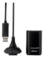 Kit Bateria Cargador Cable Carga Y Juega Para Xbox 360