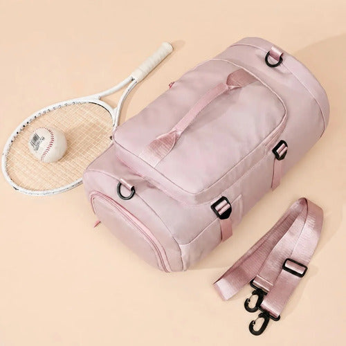 Mochila Con Compartimento Para Zapatos Para Nadar Yoga Y Rosa