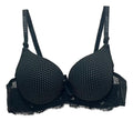 Brasier con encaje de copa completa negro M
