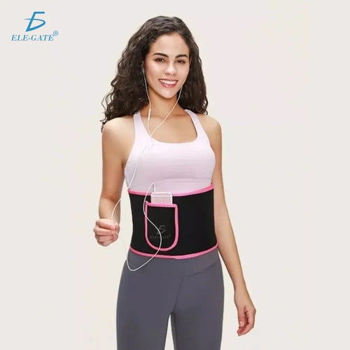 Fajas Reductoras De Cintura Para Mujer Faja Con Velcros Negro M