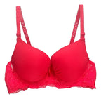 Brasier Con Encaje De Copa Completa Rojo M