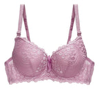 Brasier Con Encaje De Copa Completa Rosa M