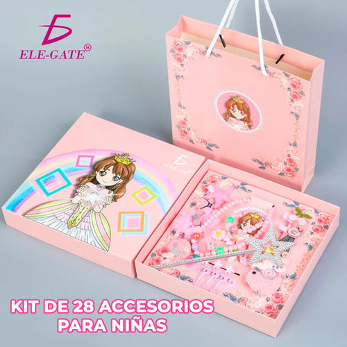 Conjunto De Accesorios De Cabello Para Princesas Niñas 28