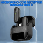 Micrófono lavalier inalámbrico tipo C - grabación de audio