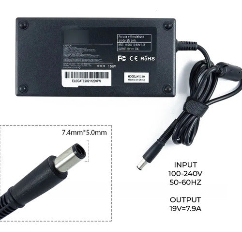 Cargador Laptop Compatible Con Hp 19v 7.9a 150w 7.4 5.0mm