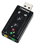 Adaptador Usb 2.0 Tarjeta De Sonido 7.1 Canales Audio 3d Pc
