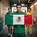 Bandera retráctil mágica de México