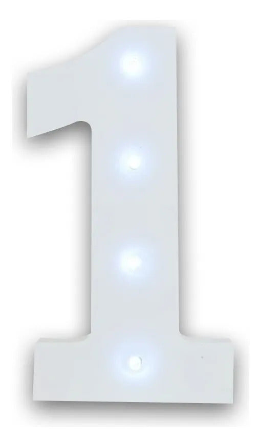 Letrero De Luces Led Con Número 1