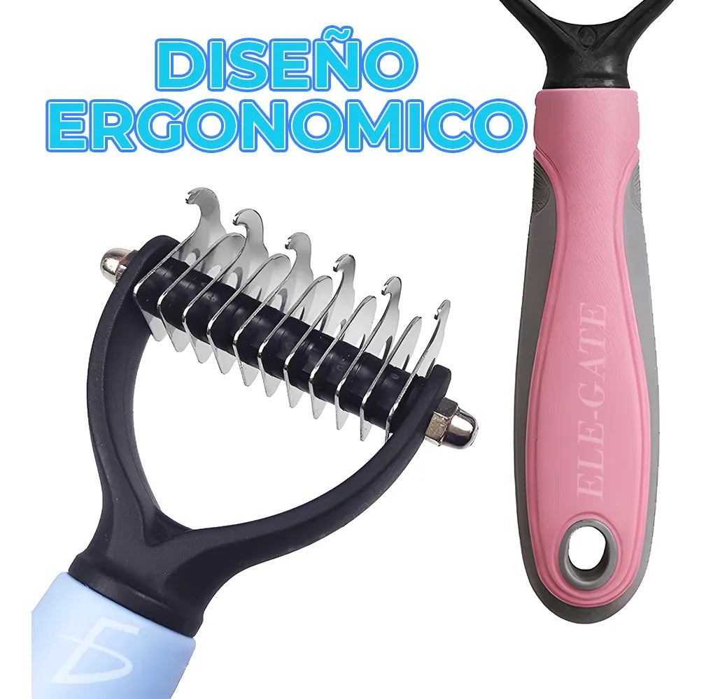 Rastrillo Deslanador Para Perros Y Gatos Con Dientes De