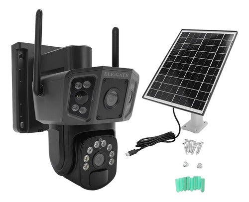 Cámara De Seguridad Solar 4g 3mp Hd Exterior