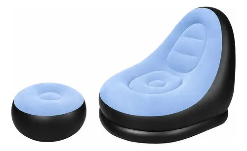 Sofá Inflable Vrvalue Con Puf Para Exterior Y Relajación
