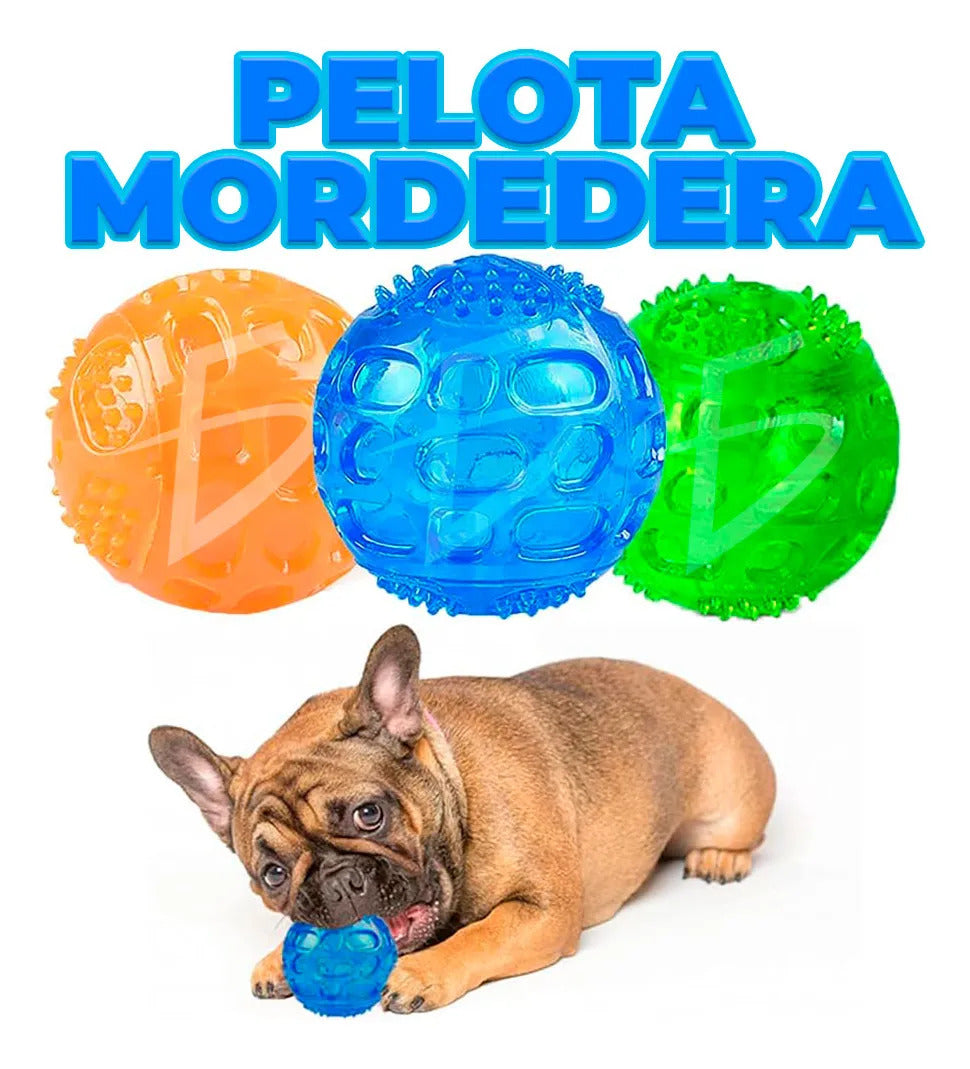 Juguete Pelota Interactiva Masticar Limpiar Dientes Mascota