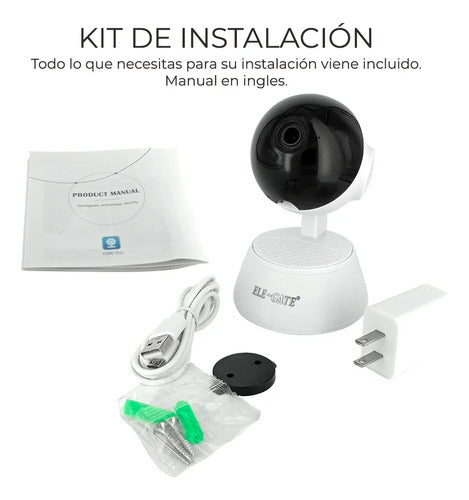Camara De Seguridad 1080p Wifi Visión Nocturna Alarma