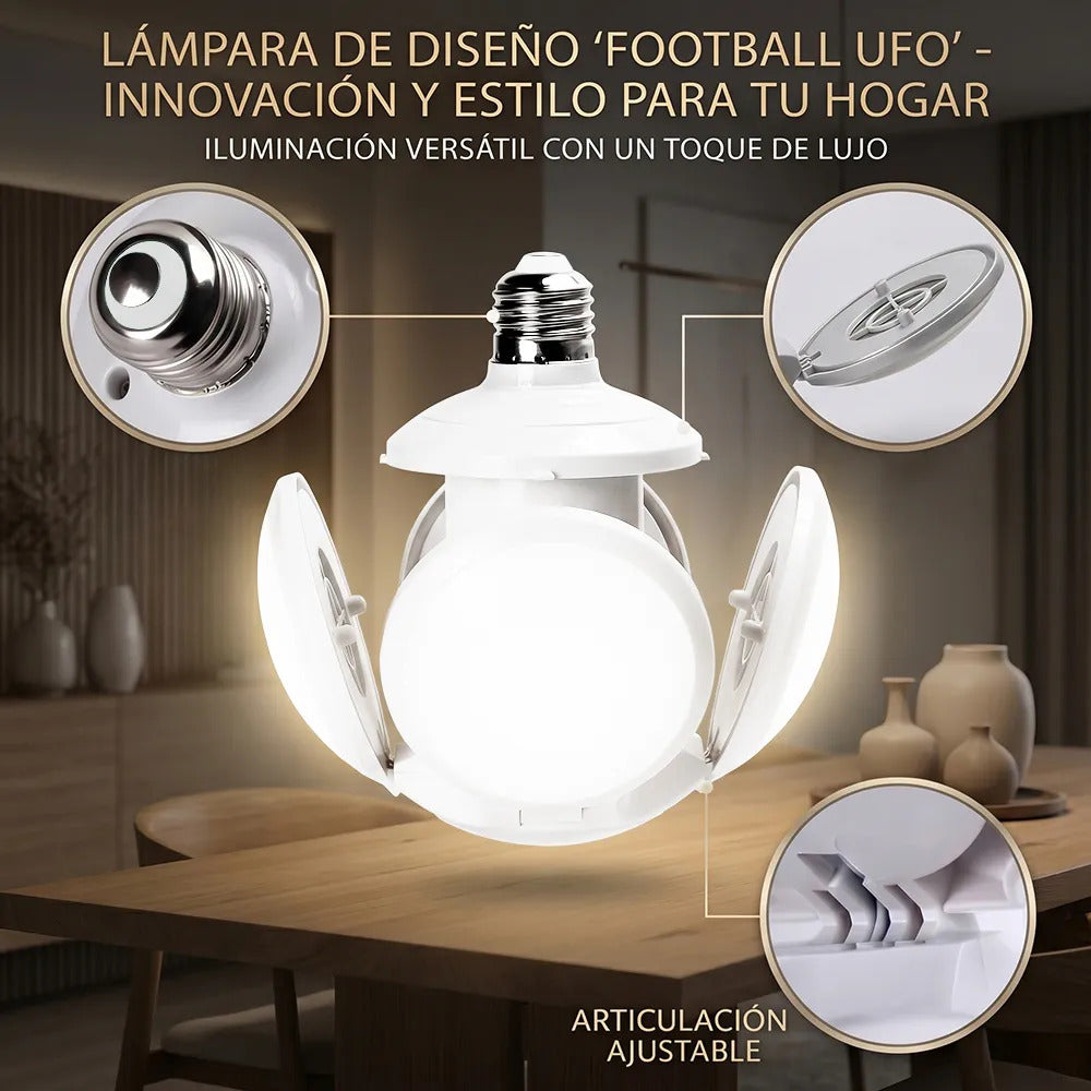 Foco Plegable Led Tipo Futbol De Alta Potencia Con Luz