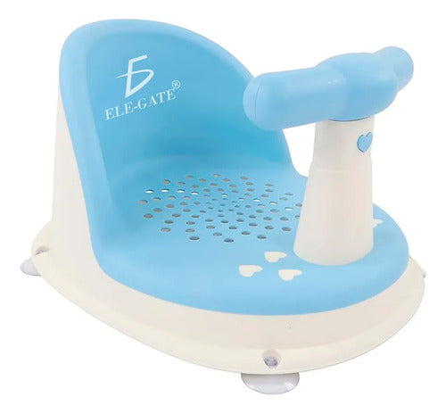 Asiento De Baño Para Bebé Con Respaldo Y Ventosas