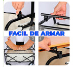 Mesa Enrollable Para Carrito Plegable 90 X 55 Cm Con