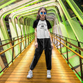 Coordinado de pants con camisa con estampado - L