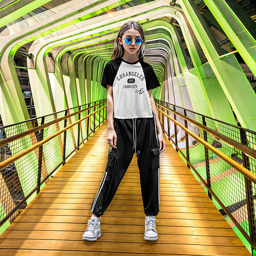 Coordinado de pants con camisa con estampado - L
