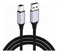 Cable USB tipo-B 2.0 de 2m trenzado para impresora escáner