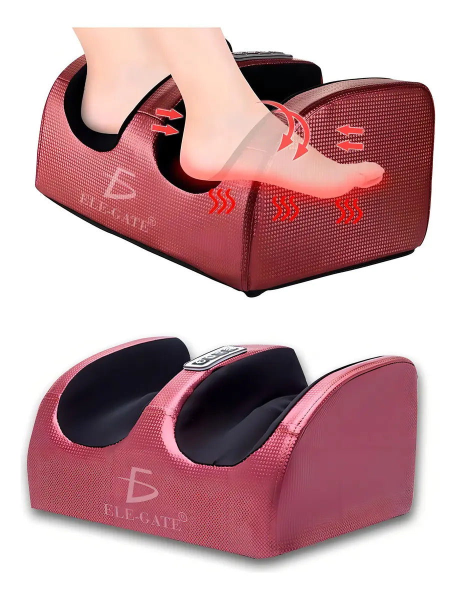Masajeador Eléctrico De Piernas, Pies Y Brazos Shiatsu Rodillo Color Rojo