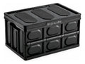 Caja De Plástico Negro Colapsable Reforzada Y Con Negro