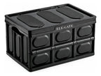 Caja De Plástico Negro Colapsable Reforzada Y Con Negro