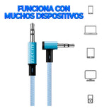 Cable De Audio Jack De 3 5mm Con Ángulo Recto Alta