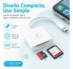 Lector De Tarjetas Usb-c 2 En 1 Para Sd Y Tf Microsd Para