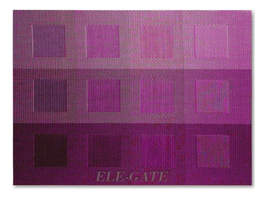 Paquete 10 Manteles Coloridos Individuales Para Mesa Gris