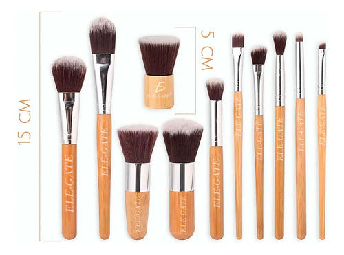 Brochas De Maquillaje Orgánicas Y Ecológicas - Kit