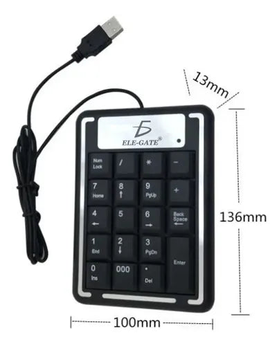 Teclado Numerico Usb Pc Laptop Computadoras Para Mac Windows