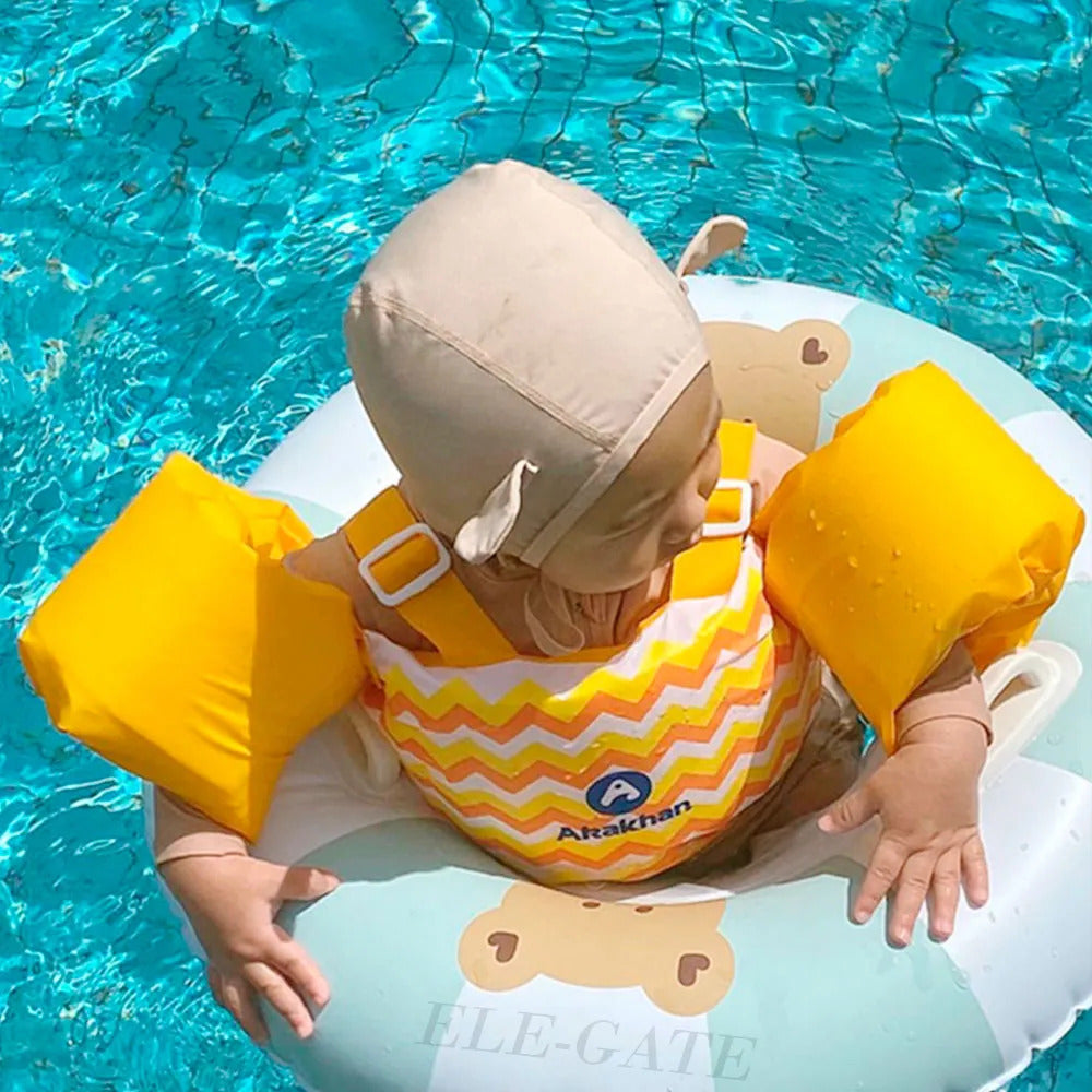 Flotador De Piscina Tipo Dona Para Niños Con Agarraderas Y